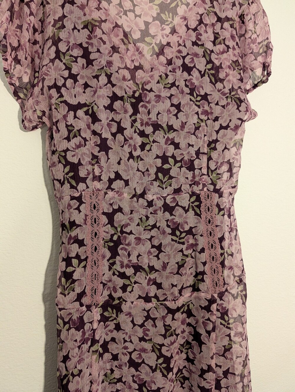 Vintage Silk Midi Dress - Picture 5 of 8